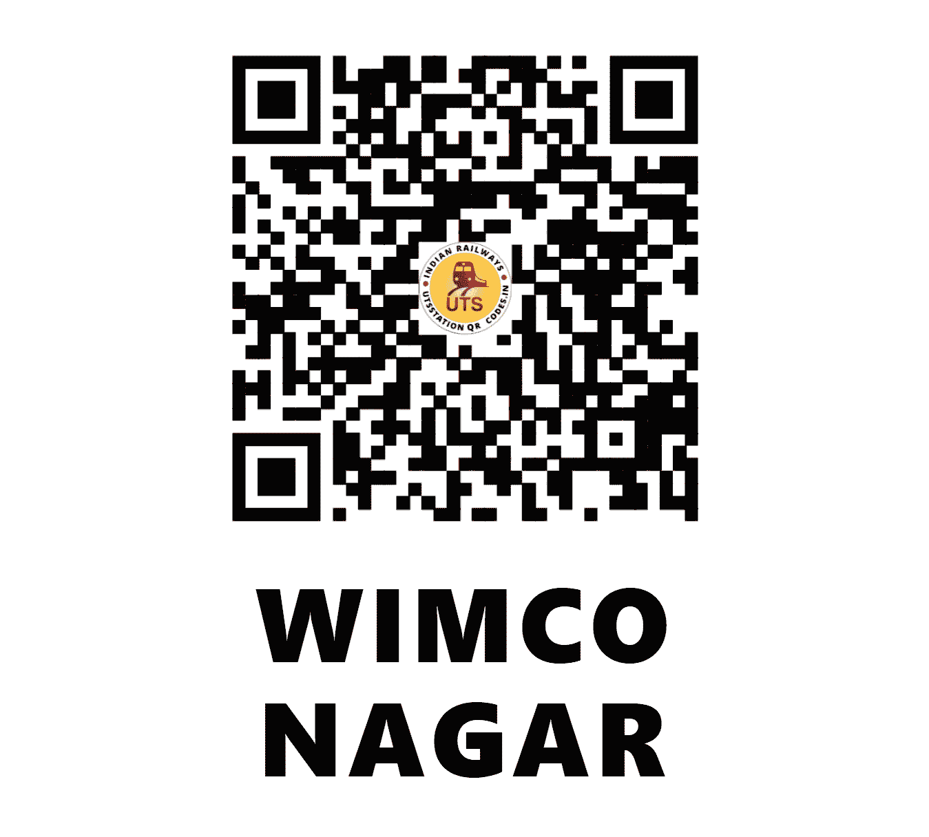 UTS QR Code for WIMCO NAGAR - WCN - SR (TAMIL NADU)